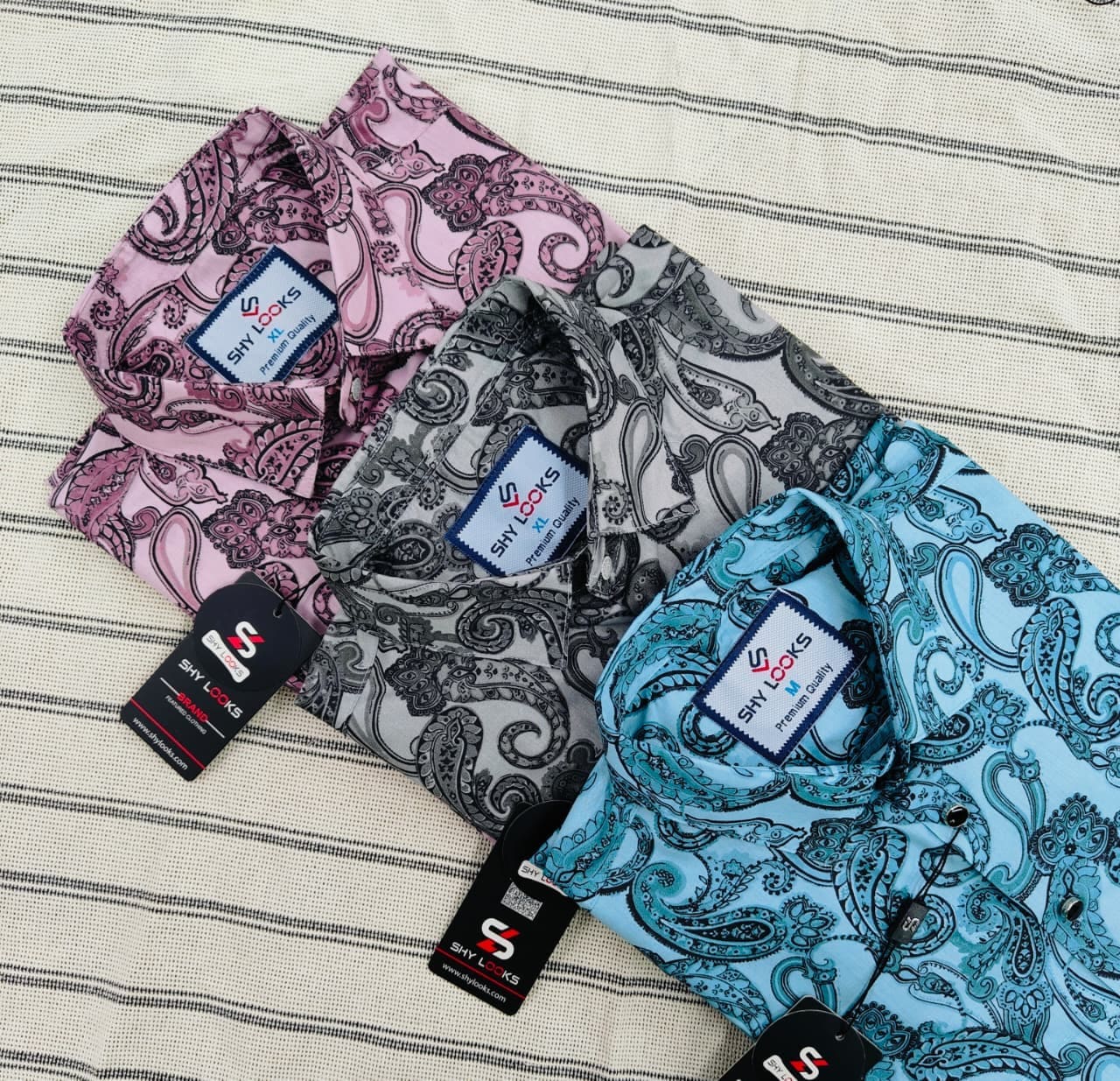 Pure Cotton Full Sleeve Slim Fit Shirt - 3 Pcs Combo for Men