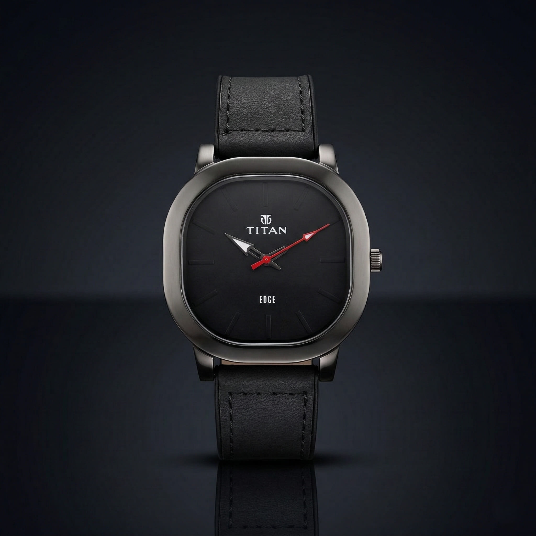 Titan Luxury Square Dial Analog Watch - Water Resistant with Premium Leather Strap