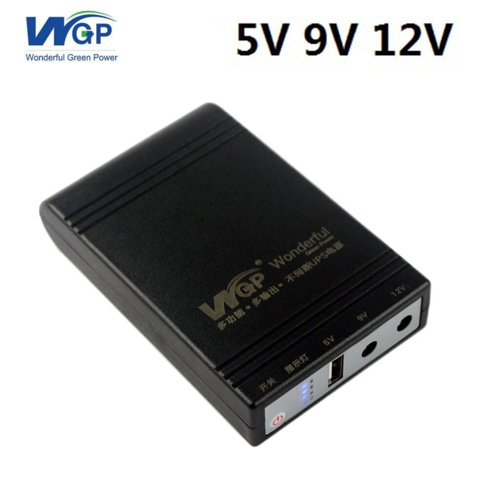 WGP Mini UPS 10400mAh for Router, ONU, and IP Camera (5V/9V/12V)