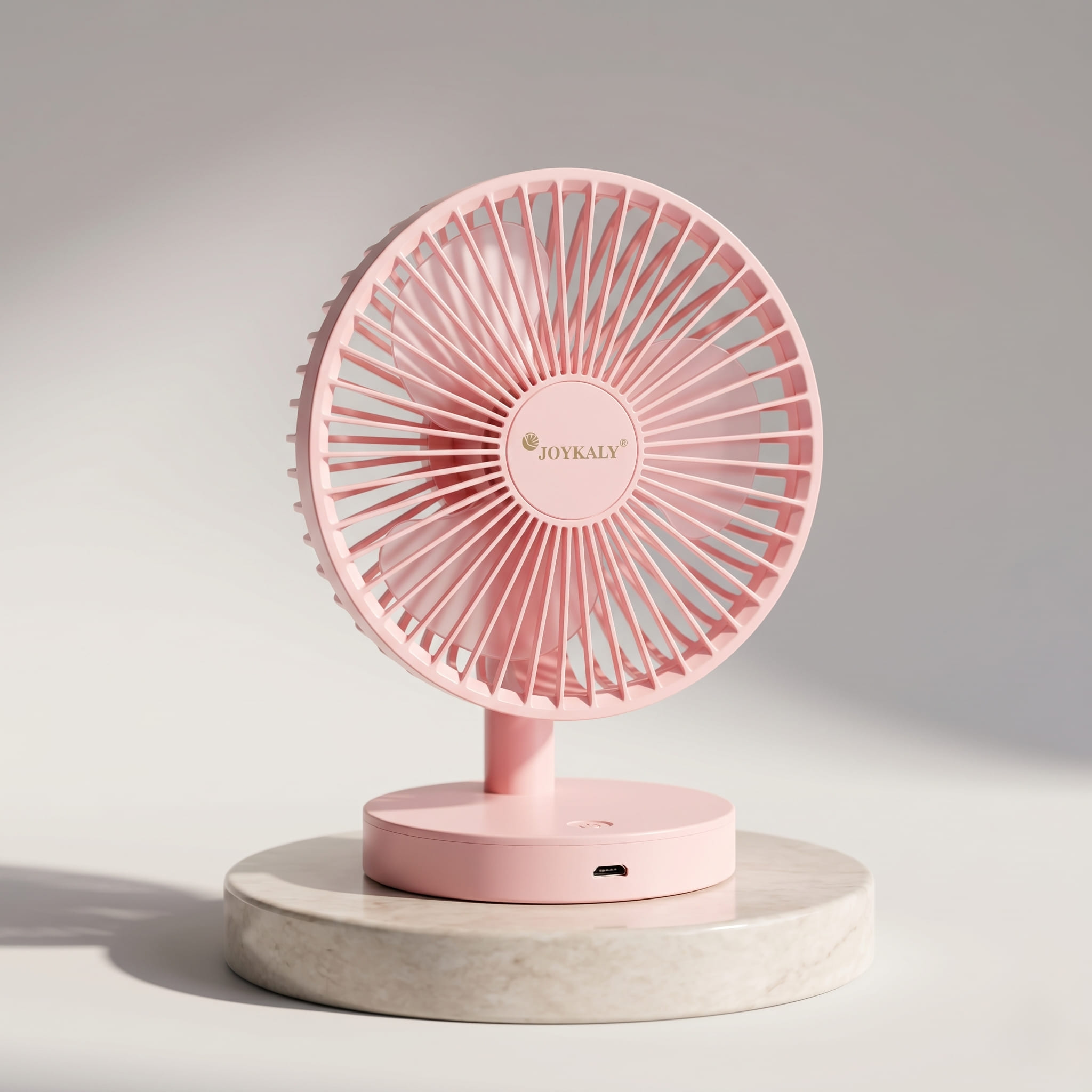 Joykaly YG-735 Rechargeable Multi-Speed Portable Desk & Table Fan (2400mAh)