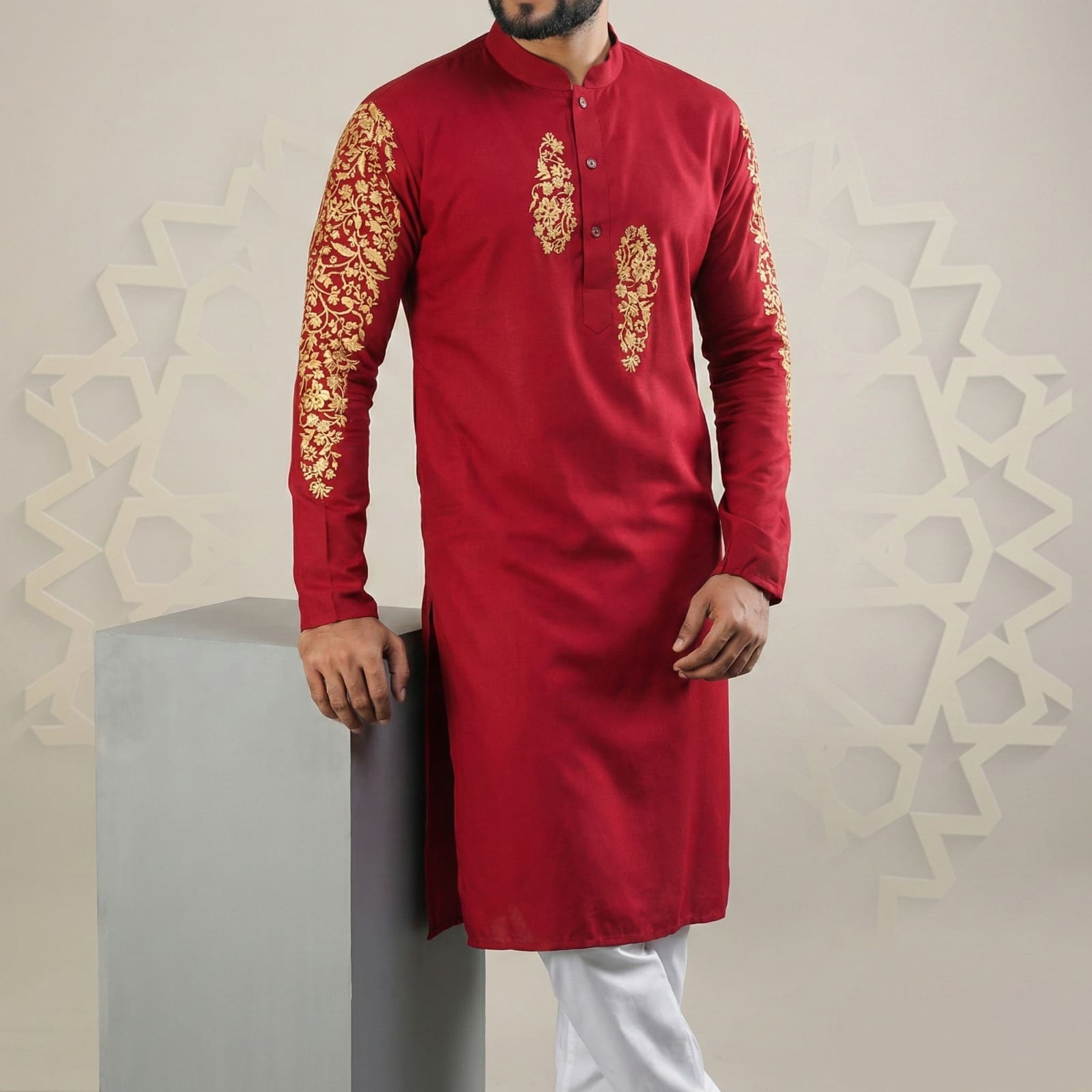 Premium Imported Cotton Panjabi with Own Unique Design and Premium Show Buttons