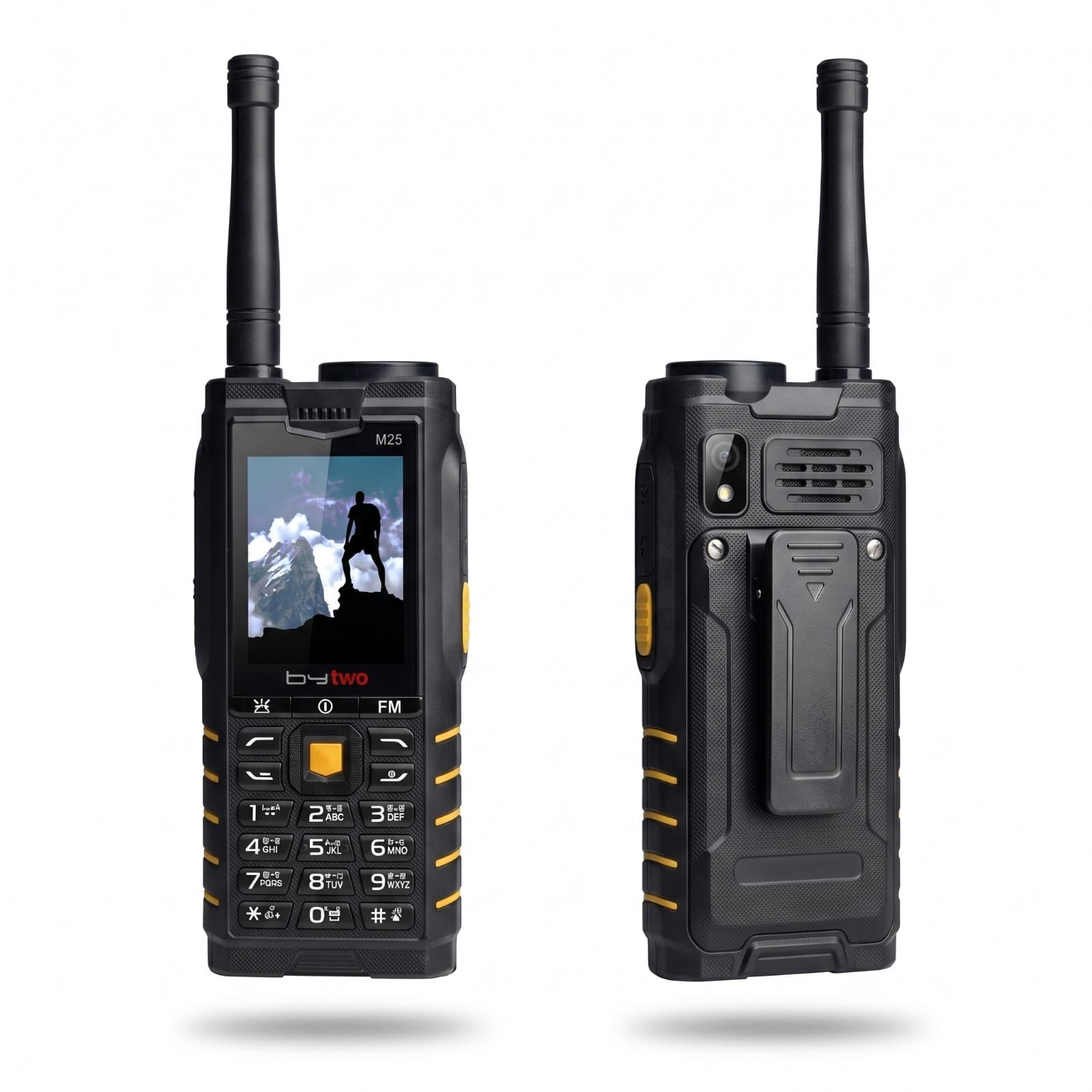 Bytwo M25 Quad Sim Antenna Phone with 5200mAh Power Bank Feature and Magic Voice