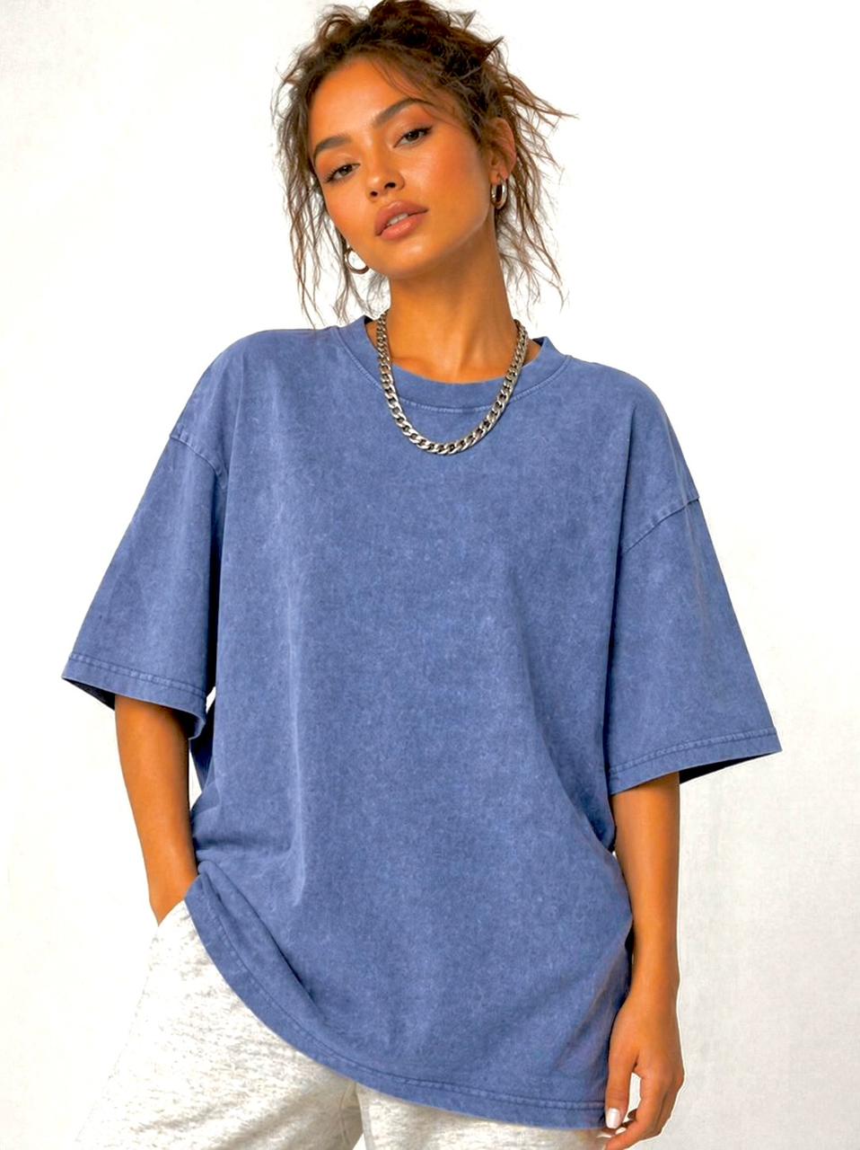 Premium Acid Wash Drop Shoulder T-Shirt - Heavyweight 240+ GSM