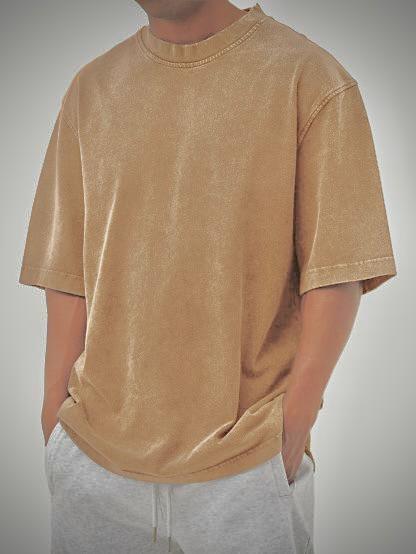 Premium Acid Wash Drop Shoulder T-Shirt - Heavyweight 240+ GSM