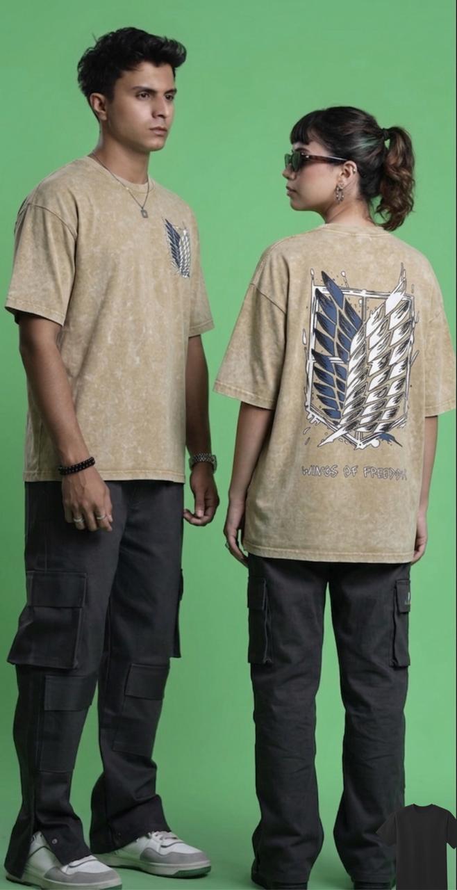 Premium Acid Wash Drop Shoulder T-Shirt - Heavyweight 240+ GSM