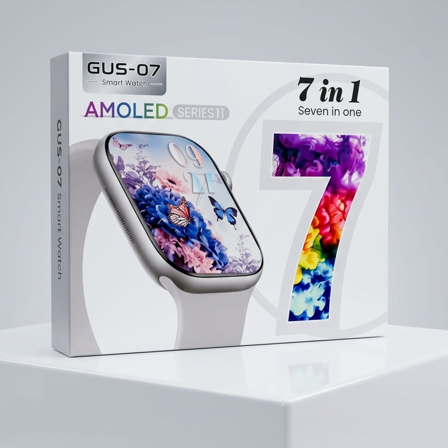 GUS-07 Series 11 AMOLED Smartwatch (7-in-1 Combo)