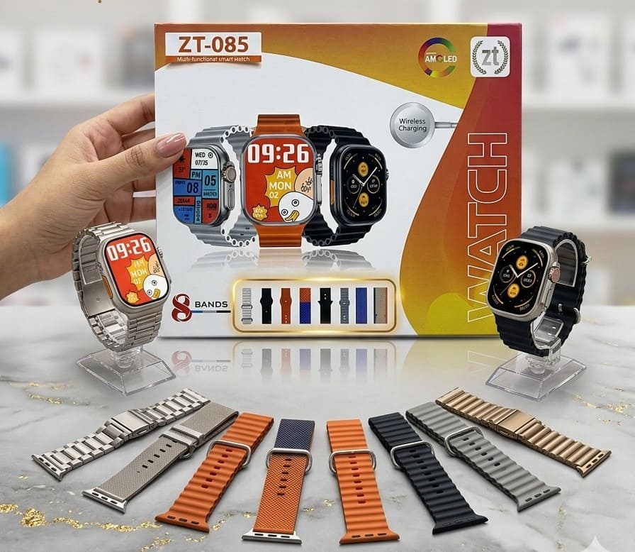 ZT-085 Premium AMOLED Smartwatch (8-in-1 Mega Combo)