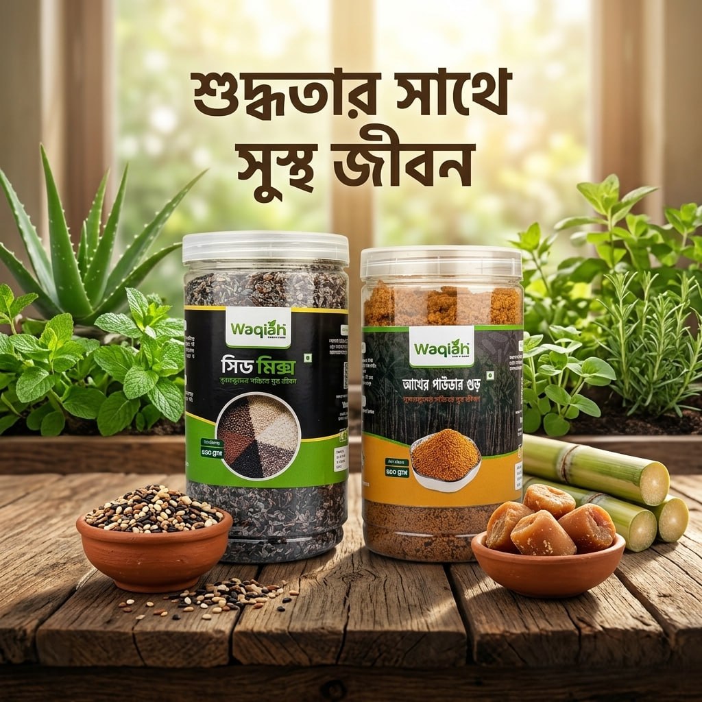 Premium Chia Seed & Sugarcane Jaggery Powder Combo
