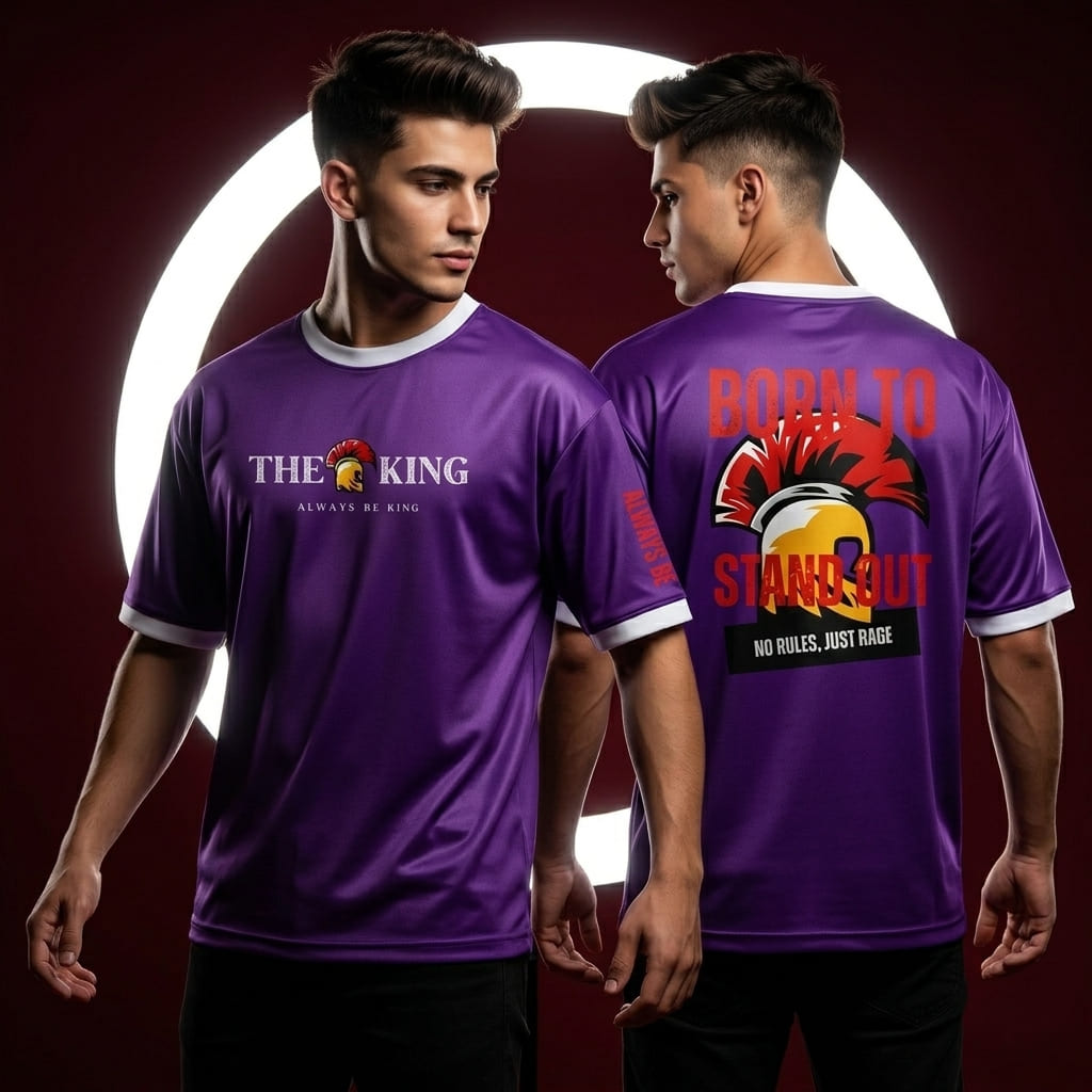Premium Oversized Drop Shoulder T-shirt - 160 GSM Breathable Mash Fabric