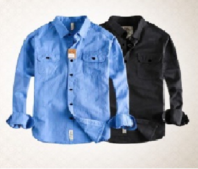 High Thickness Double Pocket Oxford Cotton Shirt - 2 Pcs Combo Pack
