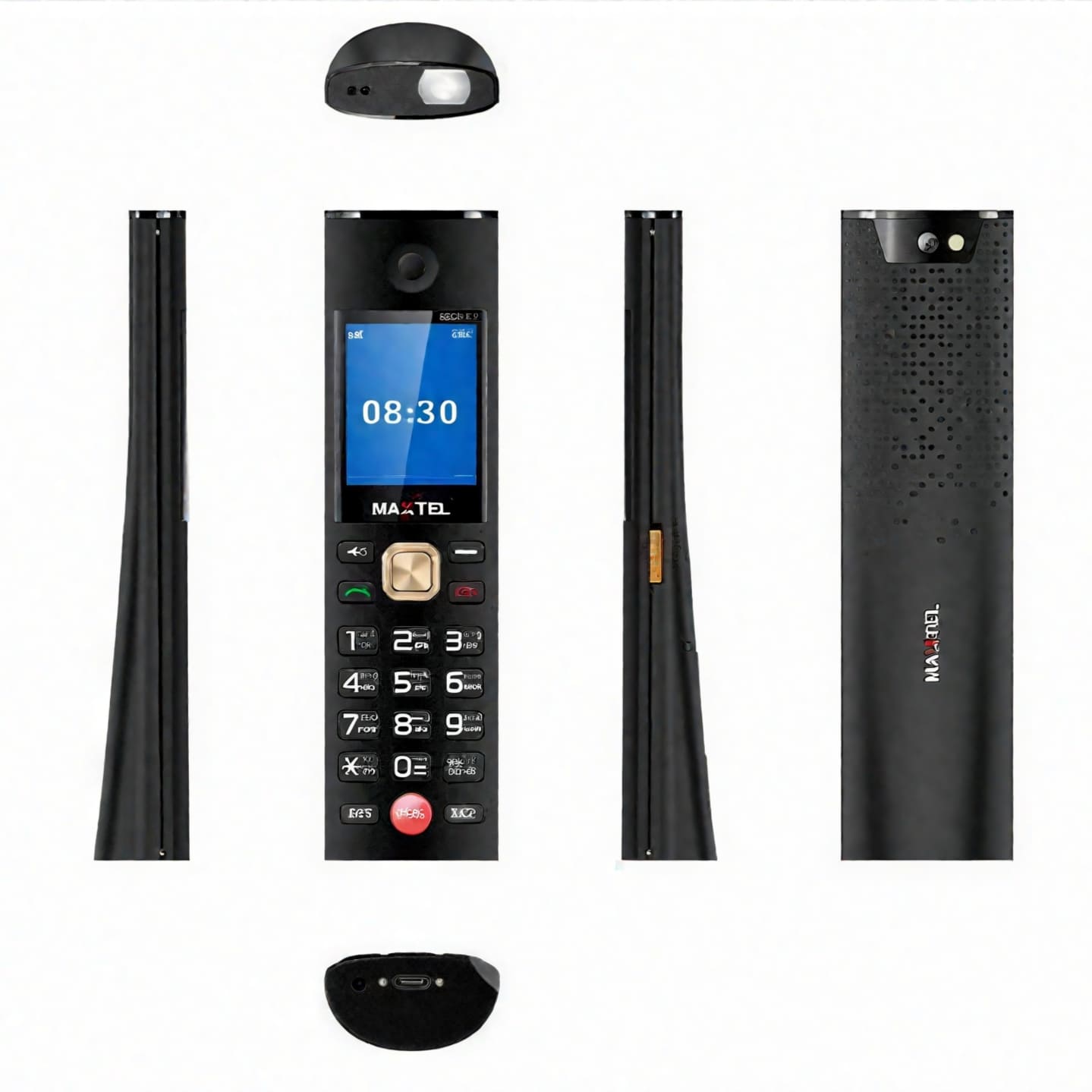 MAXTEL MAX21 Ultra Cordless Style Mobile Phone - Dual SIM, 3000mAh Battery & Dock Charger