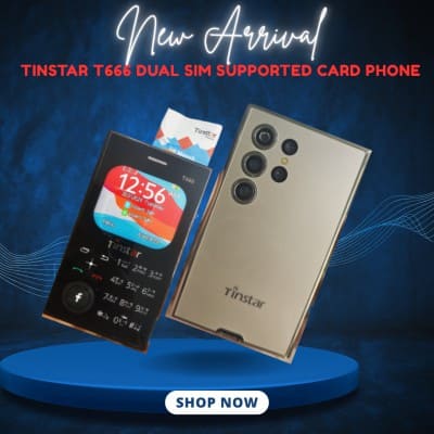 Tinstar T666 Ultra-Slim Card Phone - Dual SIM