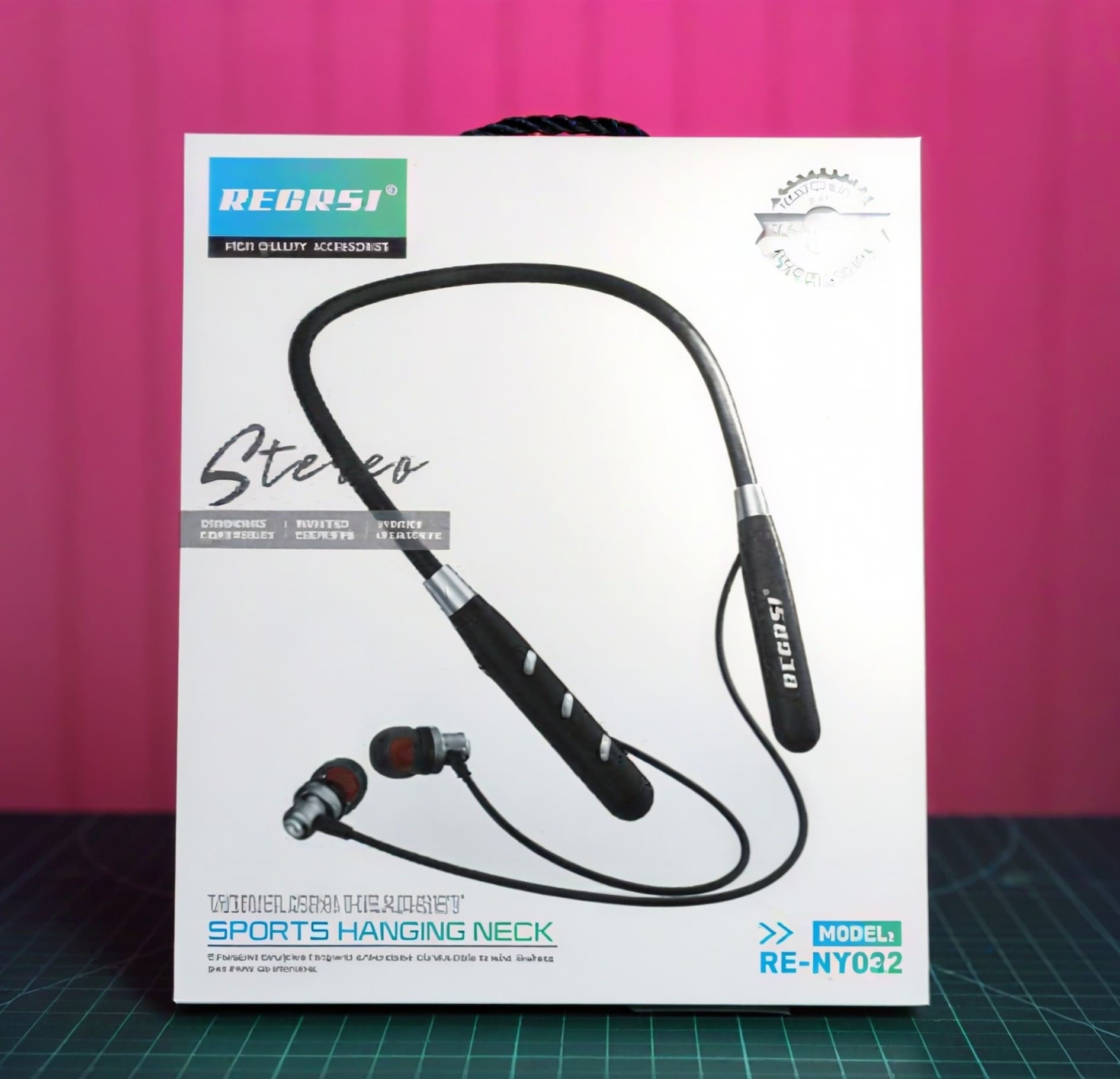 Regrsi RE-NY032 Wireless Neckband Bluetooth Earphone with 400h Standby