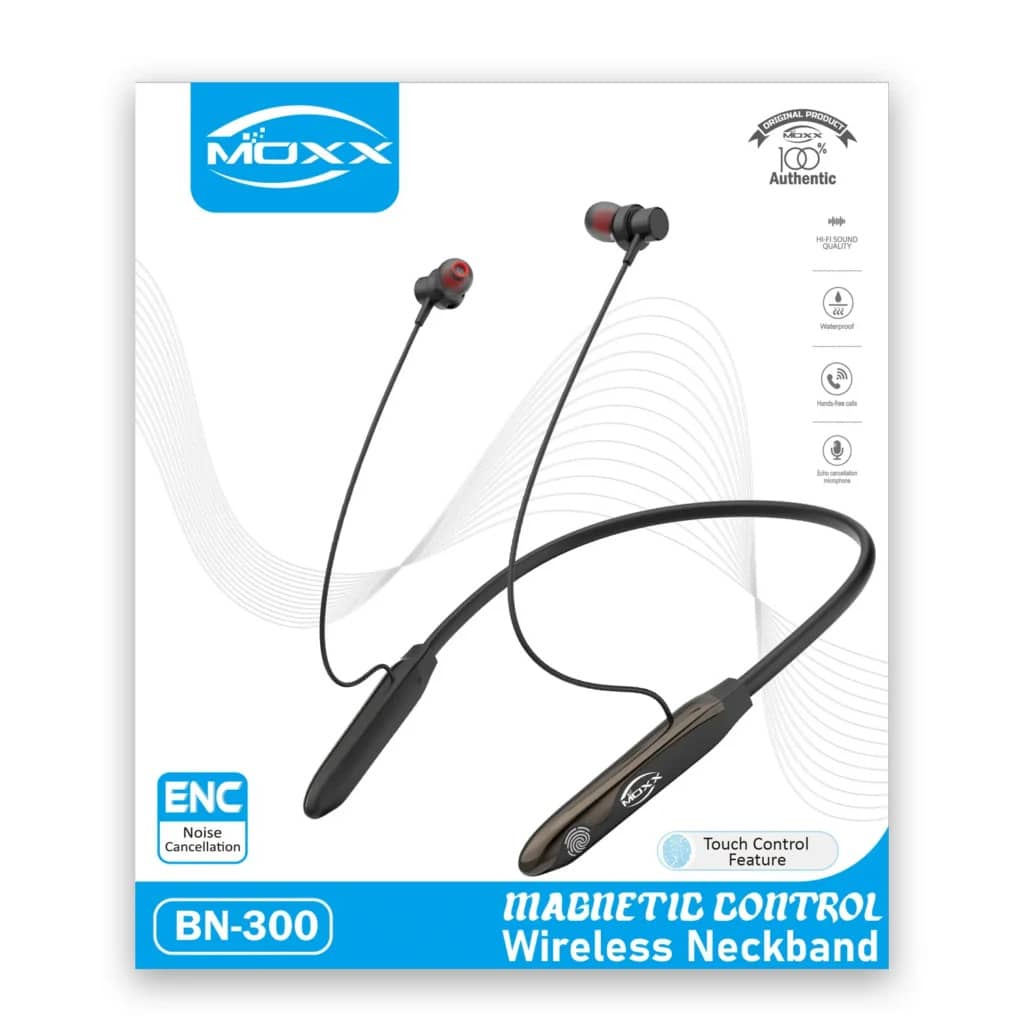 MOXX BN-300 ENC Premium Wireless Neckband with Super Bass