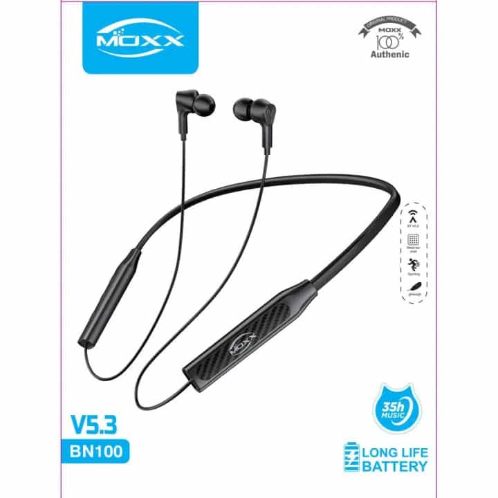 MOXX Wireless Neckband BN-100 with 35 Hours Playback Time