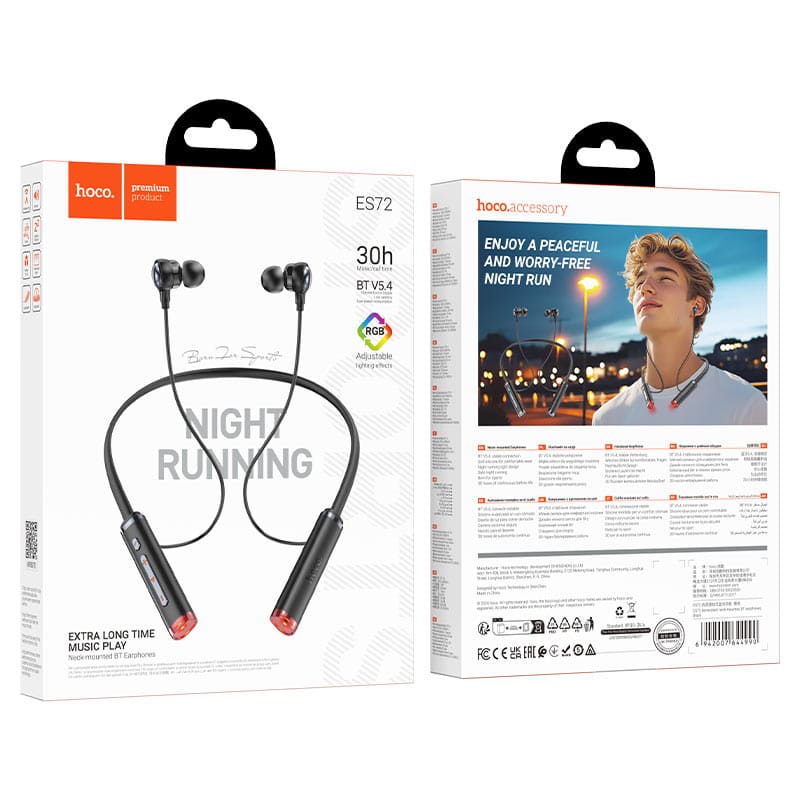 Hoco ES72 Benevolent Bluetooth Neckband with JL AC7003 Chip