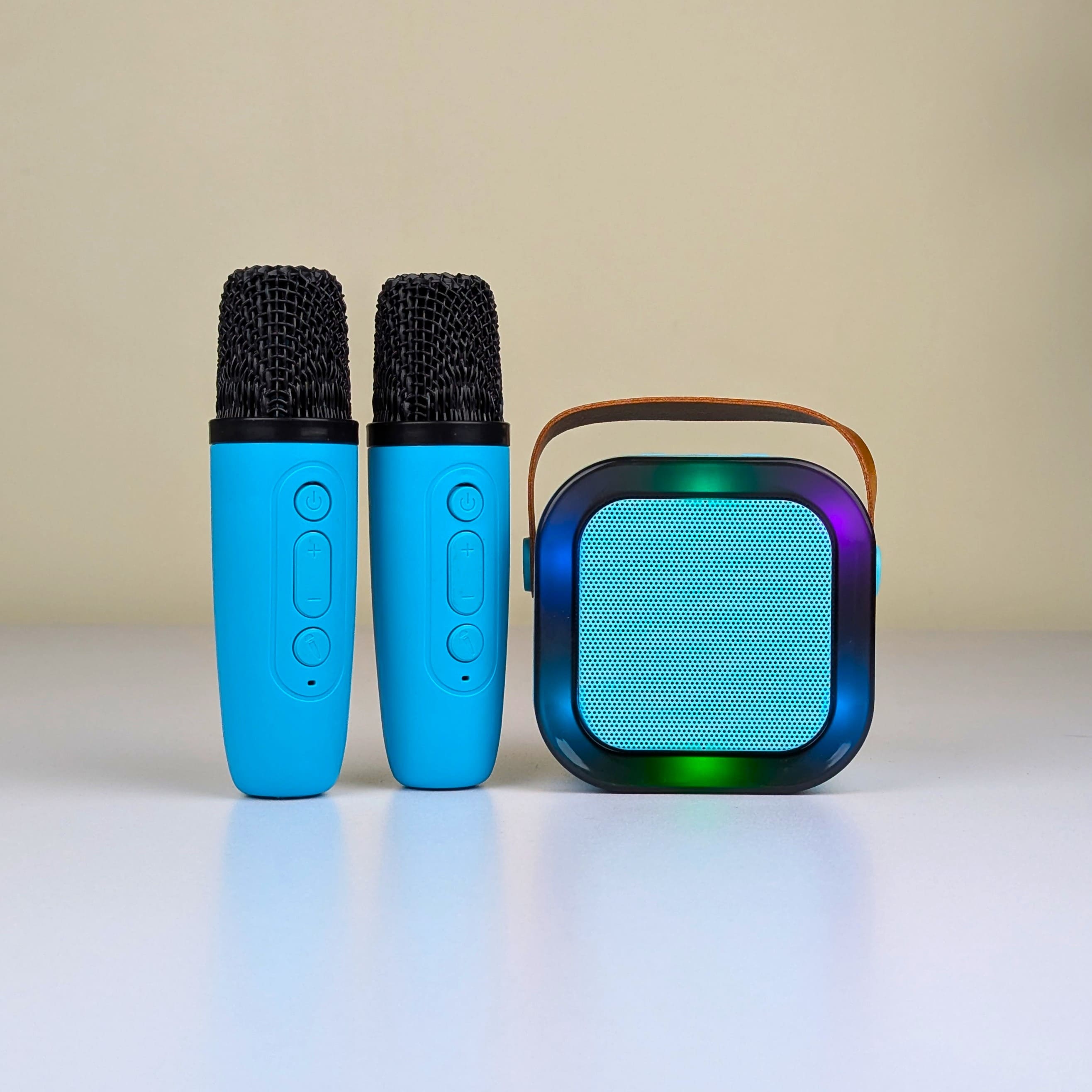 Wireless Portable Karaoke Speaker with Rechargeable Microphone