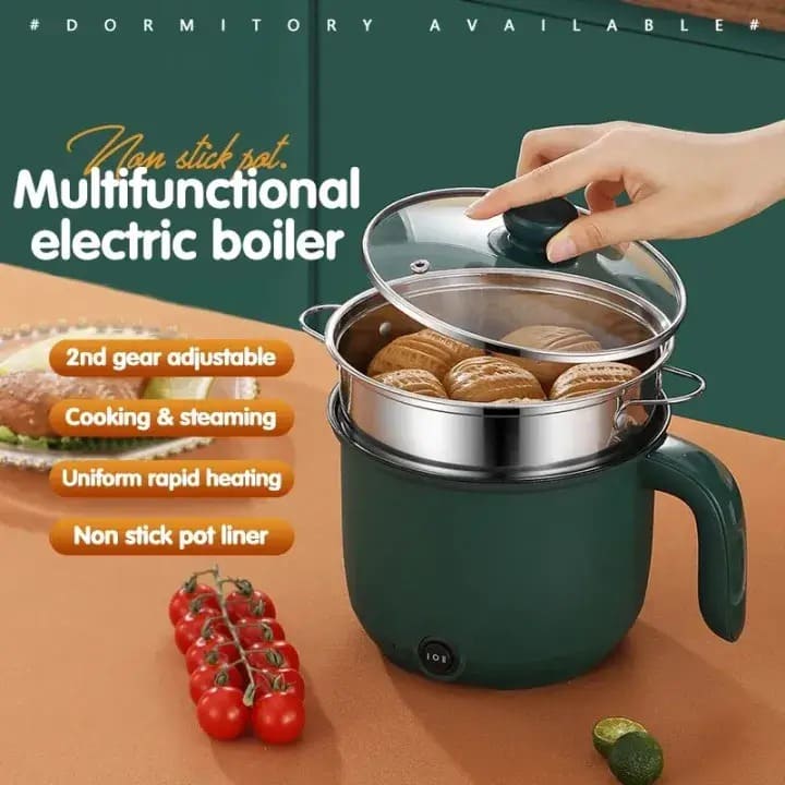 Multi Functional Electric Cooking Pot with Steamer 1.9L Capacity