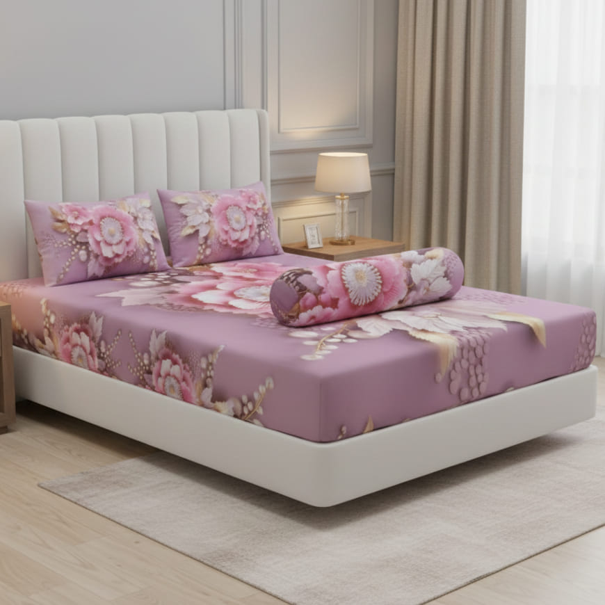 Water Proof China Premium 3D Design Bed Sheet King Size Velvet