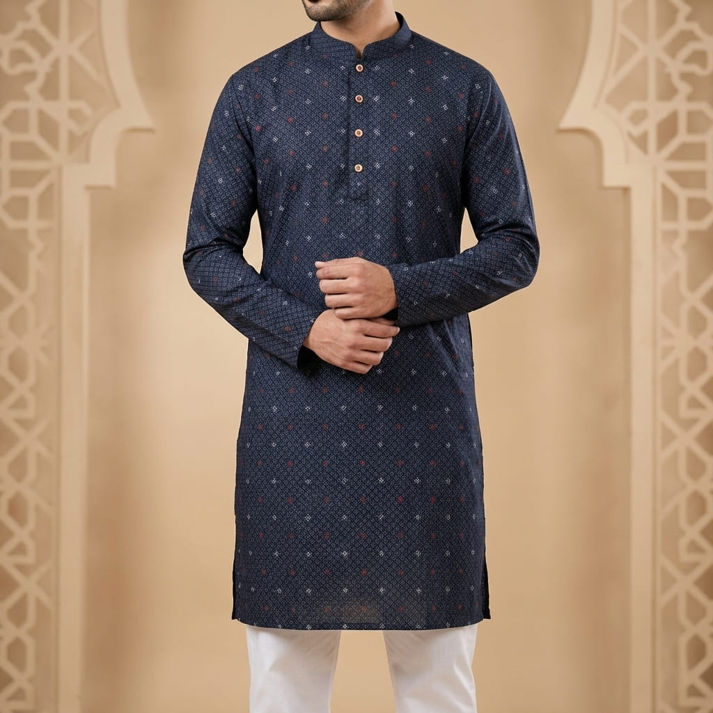Men's Cotton Luxury Panjabi Premium Quality Regular Fit