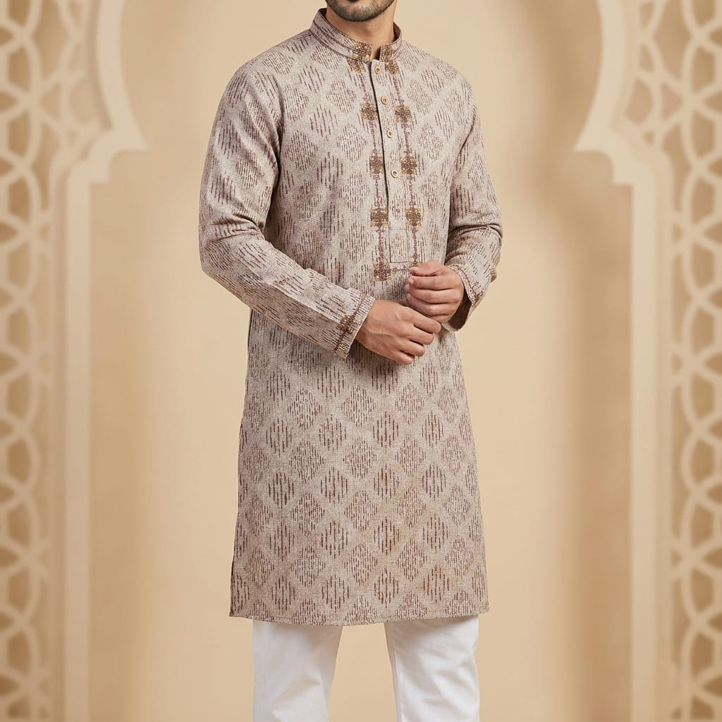 Men's Cotton Luxury Panjabi Premium Quality Regular Fit