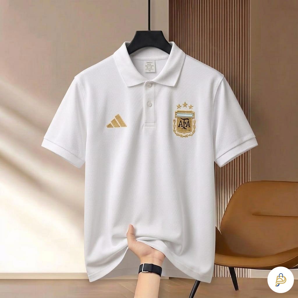 Premium Embroidery World Cup Polo Shirt 210 GSM China Cotton Fabric
