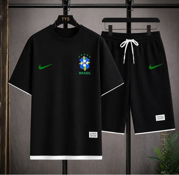 Premium World Cup Mash T-Shirt and Short Pant Set 160 GSM Sports Wear