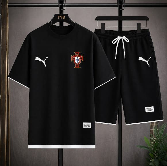 Premium World Cup Mash T-Shirt and Short Pant Set 160 GSM Sports Wear