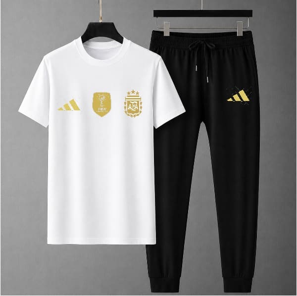 Premium World Cup Mash T-Shirt and Trouser Combo Set with Quality DTF Print