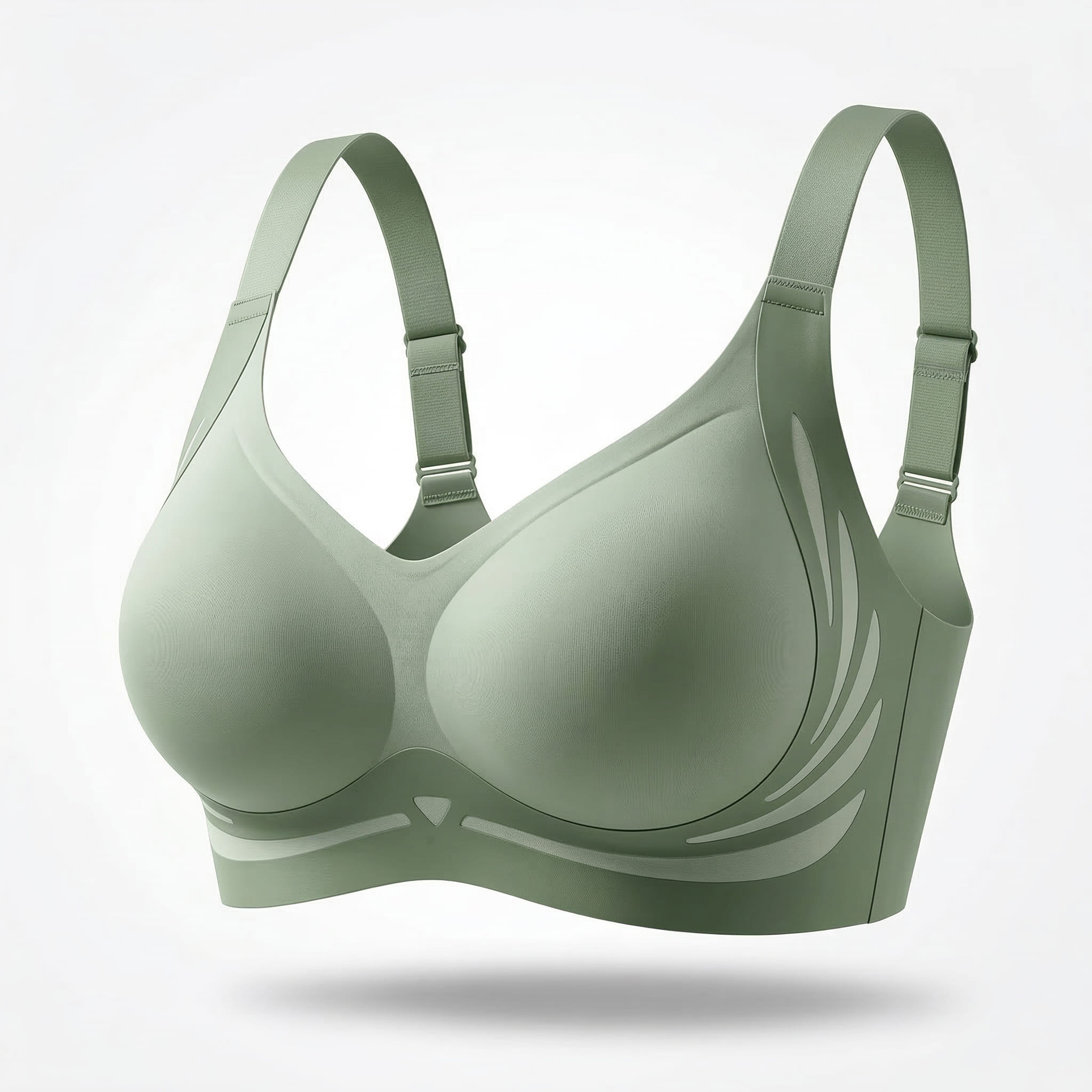 Imported Premium Soft Stretch Push-Up Sports Bra
