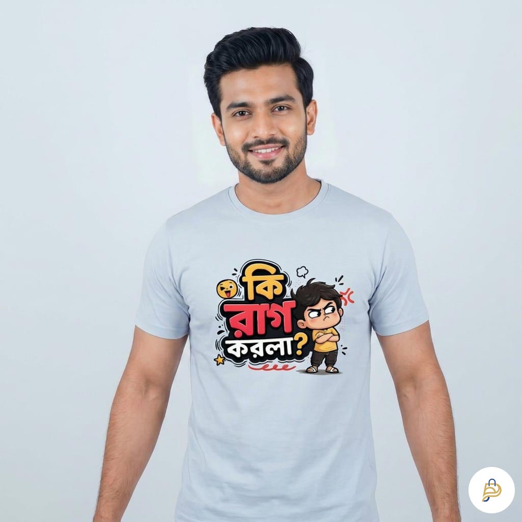 Rag Korla Trendy White Cotton PP T-Shirt for Youth