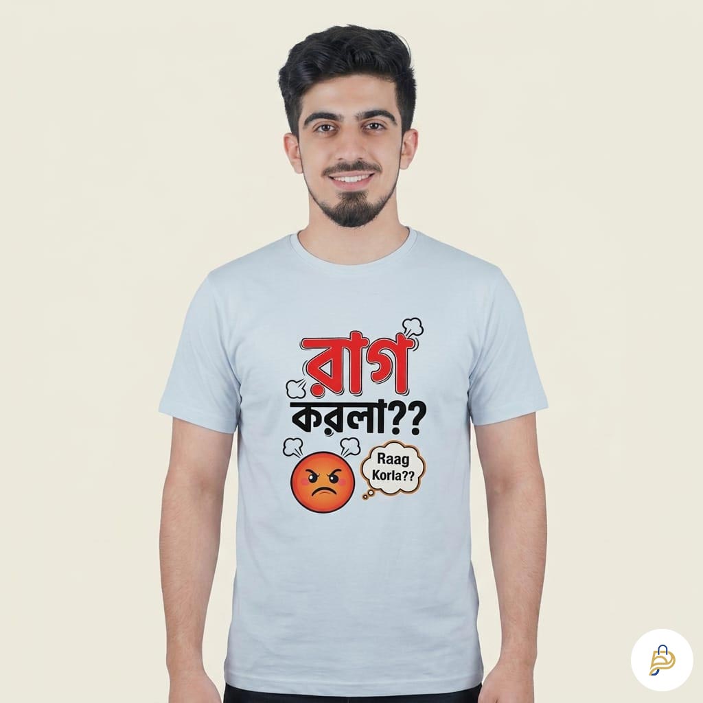 Rag Korla Trendy White Cotton PP T-Shirt for Youth