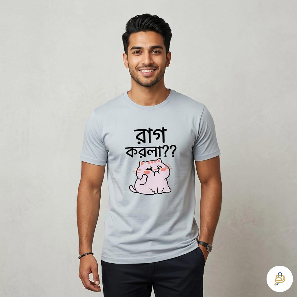 Rag Korla Trendy White Cotton PP T-Shirt for Youth