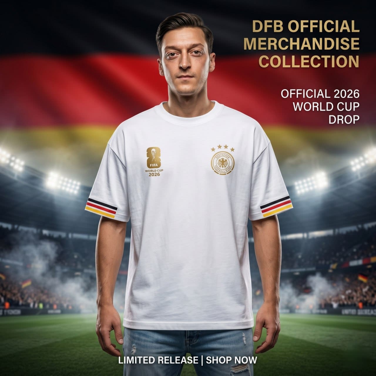 Premium Germany Fan Edition Drop Shoulder T-Shirt