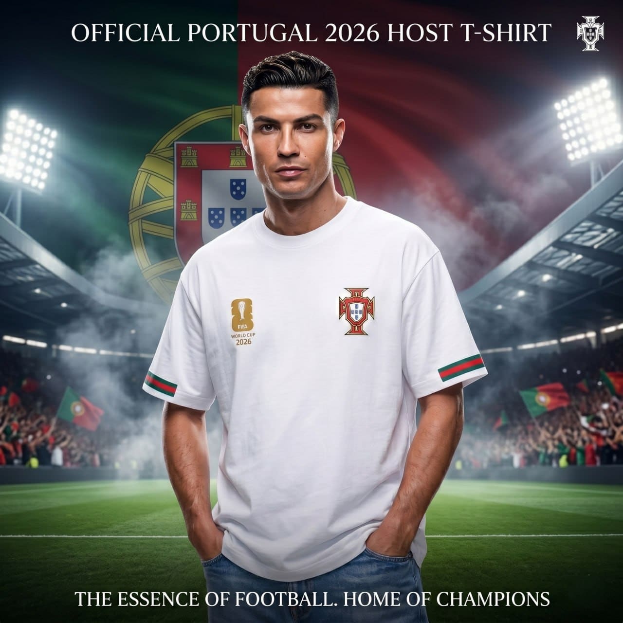Premium Portugal Fan Edition Drop Shoulder T-Shirt