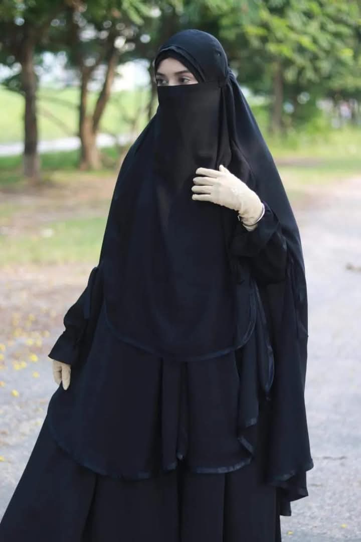 Premium Albina Hijab with Attached Niqab for Women