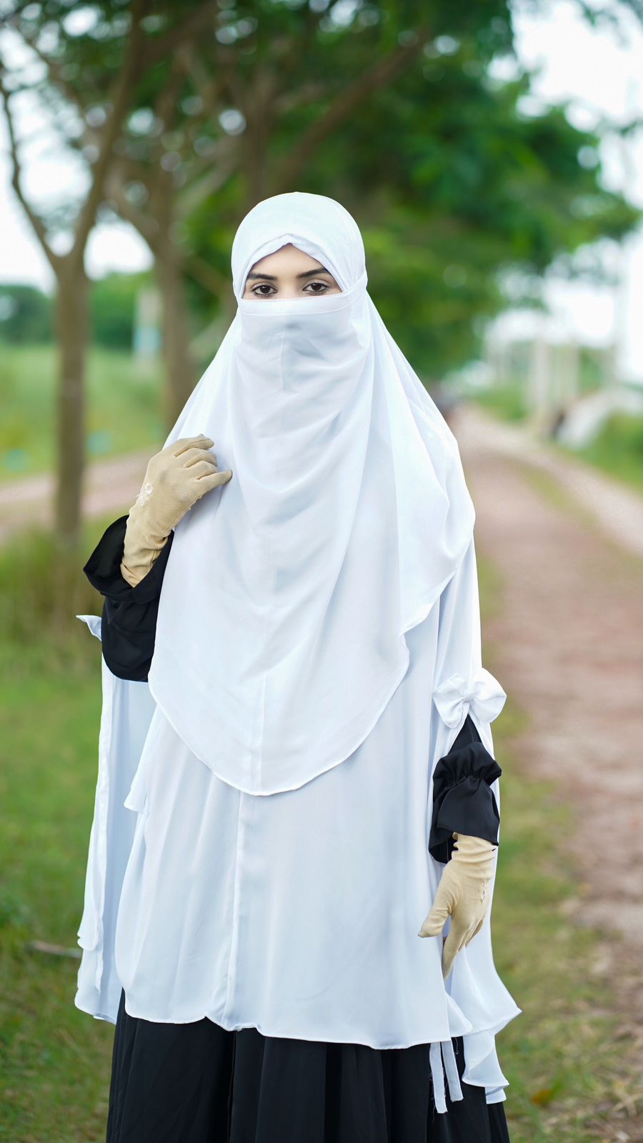 Premium Readymade Dubai Cherry Khimar Hijab for Women
