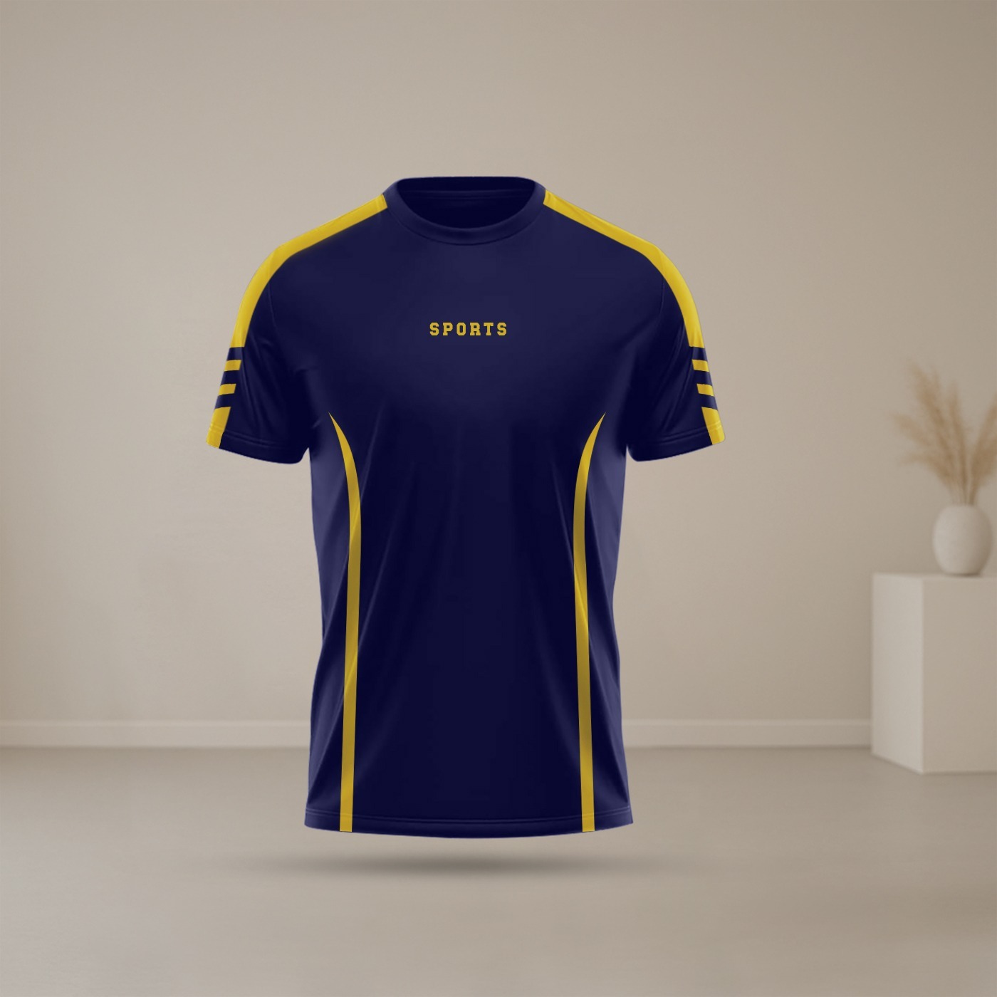 Stylish Half Sleeve Sports T-shirt China PP 160 GSM