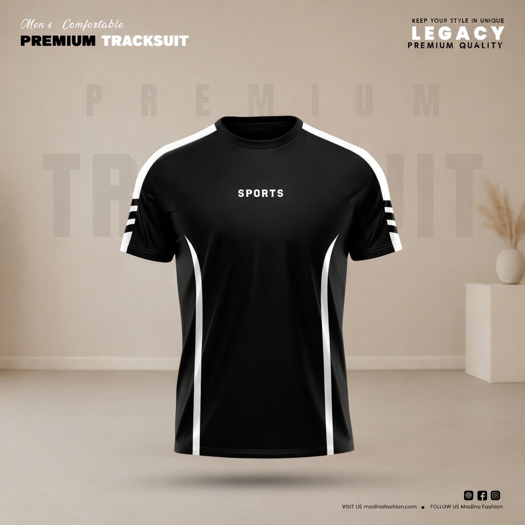 Stylish Half Sleeve Sports T-shirt China PP 160 GSM